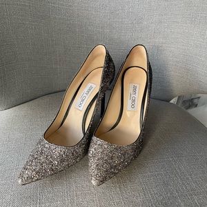 Jimmy Choo Romy Glitter degrade 100 mm pumps
